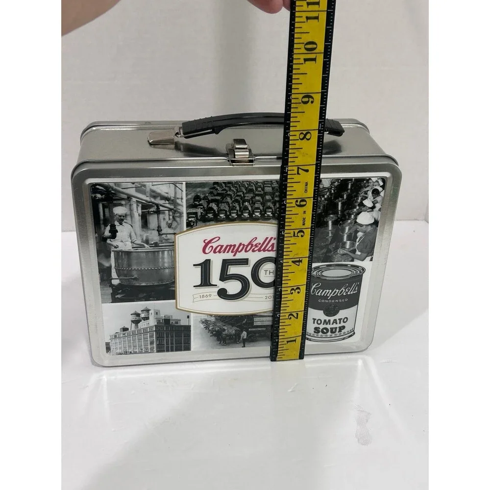 Commemorative Campbell’s Soup 150th Limited Edition Tin Lunchbox and Thermos Set
